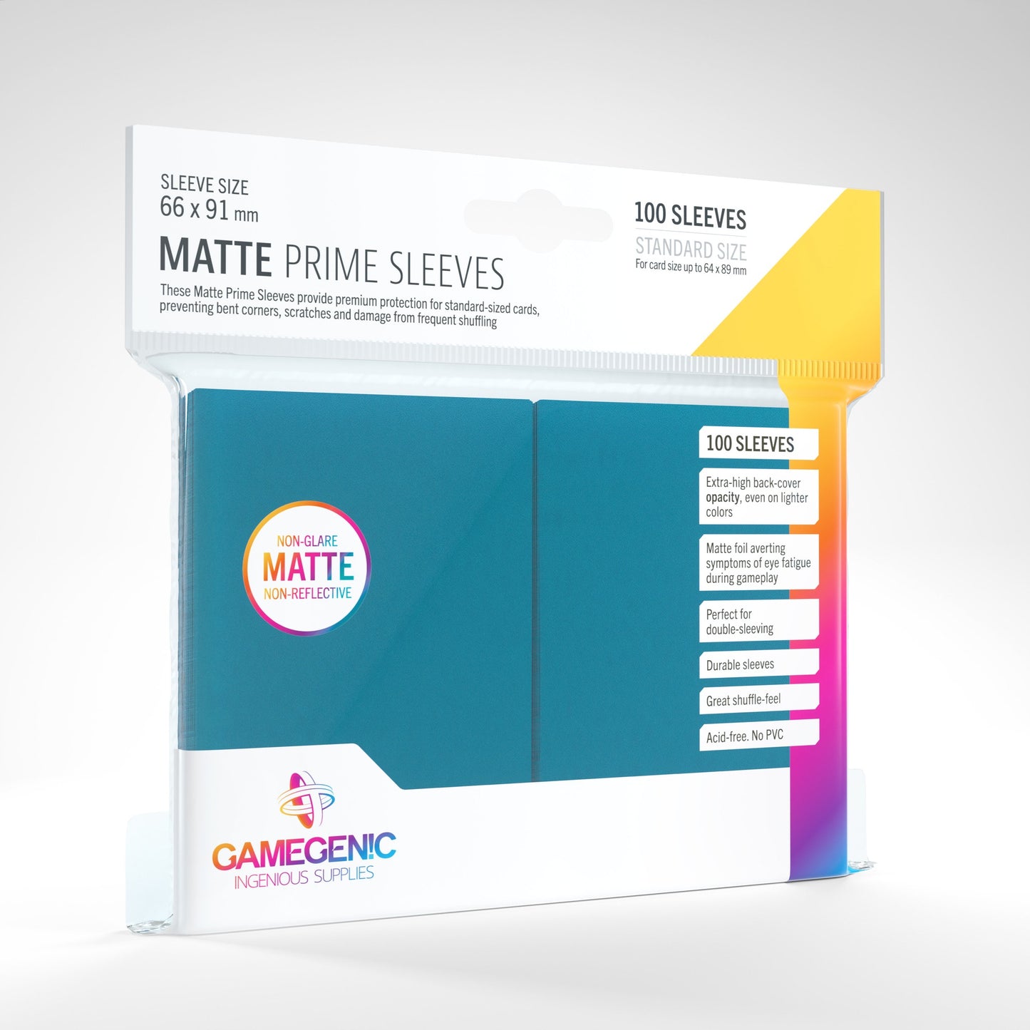 GameGenic Matte Prime Sleeves (100 Pack)